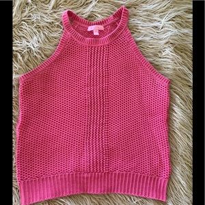 Lily Pulitzer halter neck sweater dark pink medium